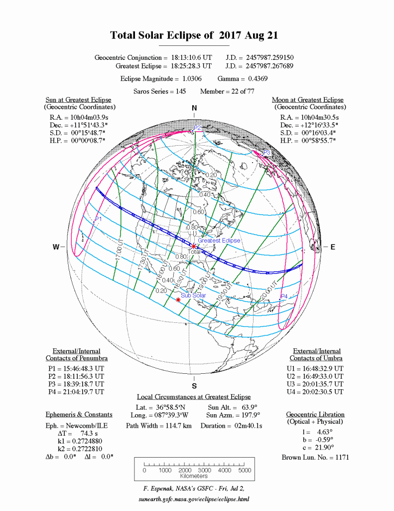 ¿Dónde podrá observar Gran Eclipse Americano” éste agosto?