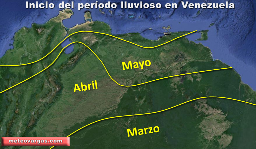 Período lluvioso en Venezuela