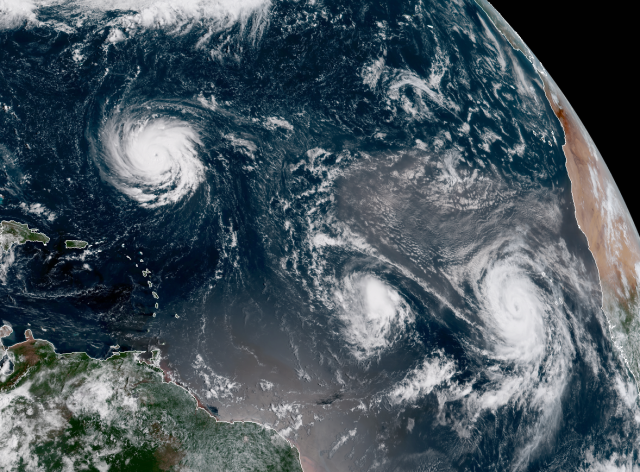 21 ciclones tropicales se formaron durante septiembre 2018 en todo el planeta, uno menos que el récord establecido en 1966