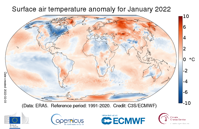 Animalía de temperaturas en el mundo